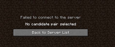 And it is almost always a bad move to try to tell them. . Essential no candidate pair selected minecraft